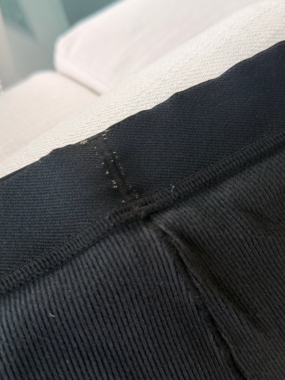 Skims cotton Rib Black boxer - Picture 5 of 5